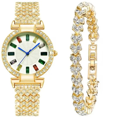 Ramiart Full Diamond Quartz Bracelet Watch Fashion All-match Fashion Wrist Watch - RAMI ART