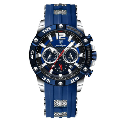 Ramiart Multifunctional Men's Watch Silicone Band Quartz Wrist Watch - RAMI ART