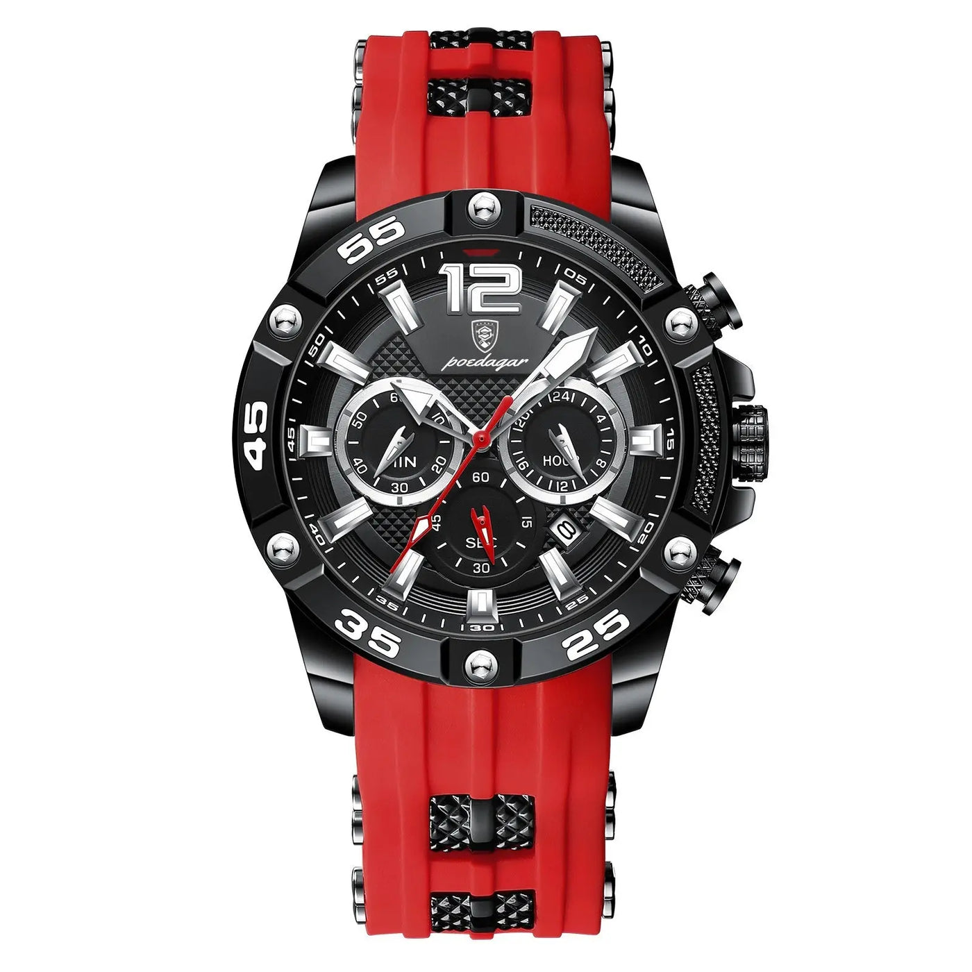 Ramiart Multifunctional Men's Watch Silicone Band Quartz Wrist Watch - RAMI ART