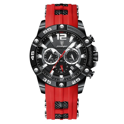 Ramiart Multifunctional Men's Watch Silicone Band Quartz Wrist Watch - RAMI ART