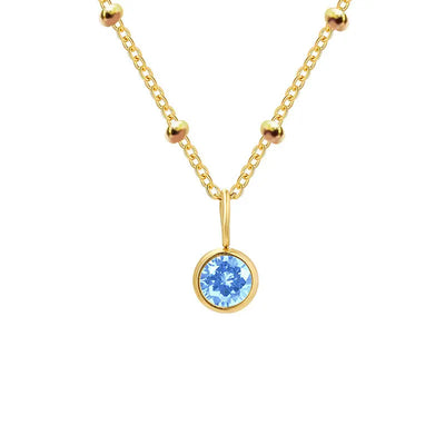 GDiamond Necklace Ramiart Popular Necklace Diamond Birthstone Necklace - RAMI ART