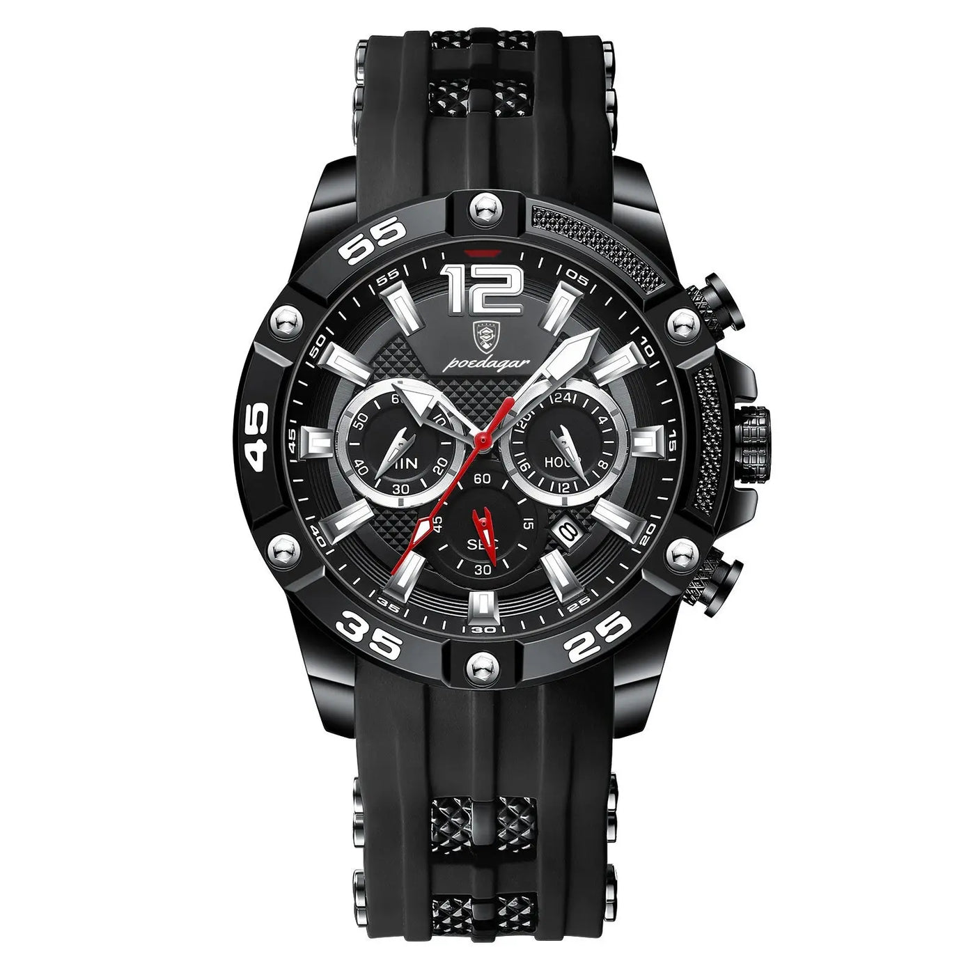 Ramiart Multifunctional Men's Watch Silicone Band Quartz Wrist Watch - RAMI ART