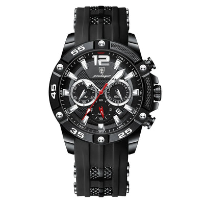 Ramiart Multifunctional Men's Watch Silicone Band Quartz Wrist Watch - RAMI ART