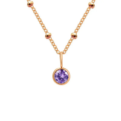 GDiamond Necklace Ramiart Popular Necklace Diamond Birthstone Necklace - RAMI ART
