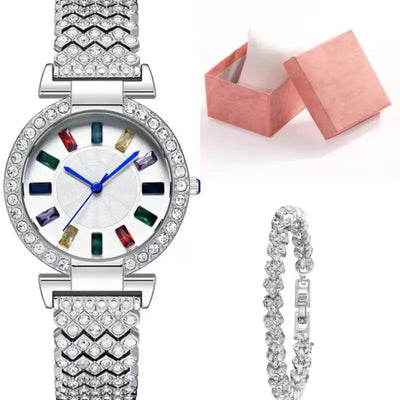 Ramiart Full Diamond Quartz Bracelet Watch Fashion All-match Fashion Wrist Watch - RAMI ART