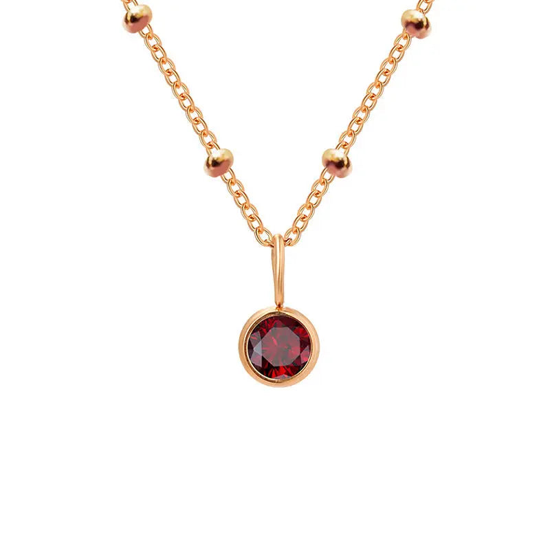 GDiamond Necklace Ramiart Popular Necklace Diamond Birthstone Necklace - RAMI ART