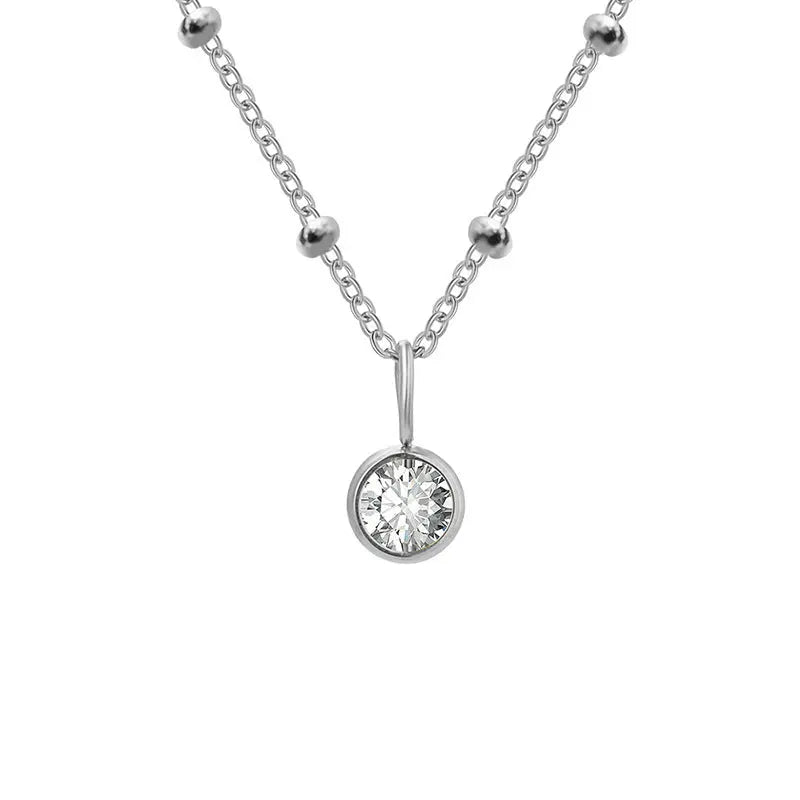 GDiamond Necklace Ramiart Popular Necklace Diamond Birthstone Necklace - RAMI ART