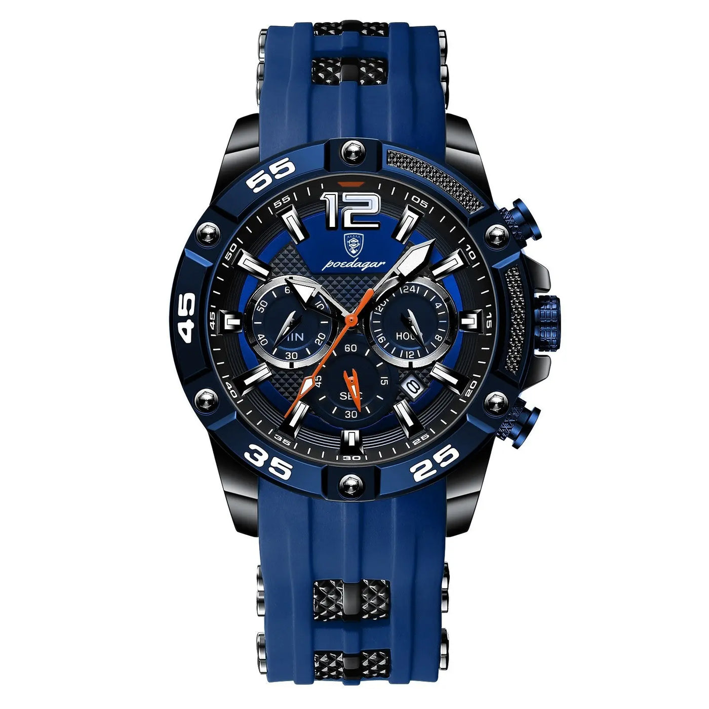 Ramiart Multifunctional Men's Watch Silicone Band Quartz Wrist Watch - RAMI ART