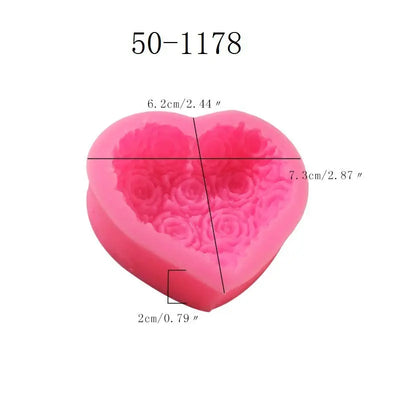 Ramiart Valentines Day Gift Valentine's Day Love Rose Silicone Mould Home Supplies - RAMI ART