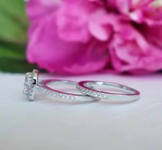 Ramiart Couple Rings Wedding Engagement Rings Fashion Ladies Inlaid Diamond Rings - RAMI ART