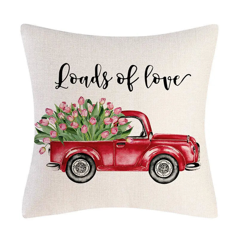 Ramiart Valentine's Day Linen Pillowcase Holiday Gift - RAMI ART