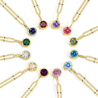 GDiamond Necklace Ramiart Popular Necklace Diamond Birthstone Necklace - RAMI ART