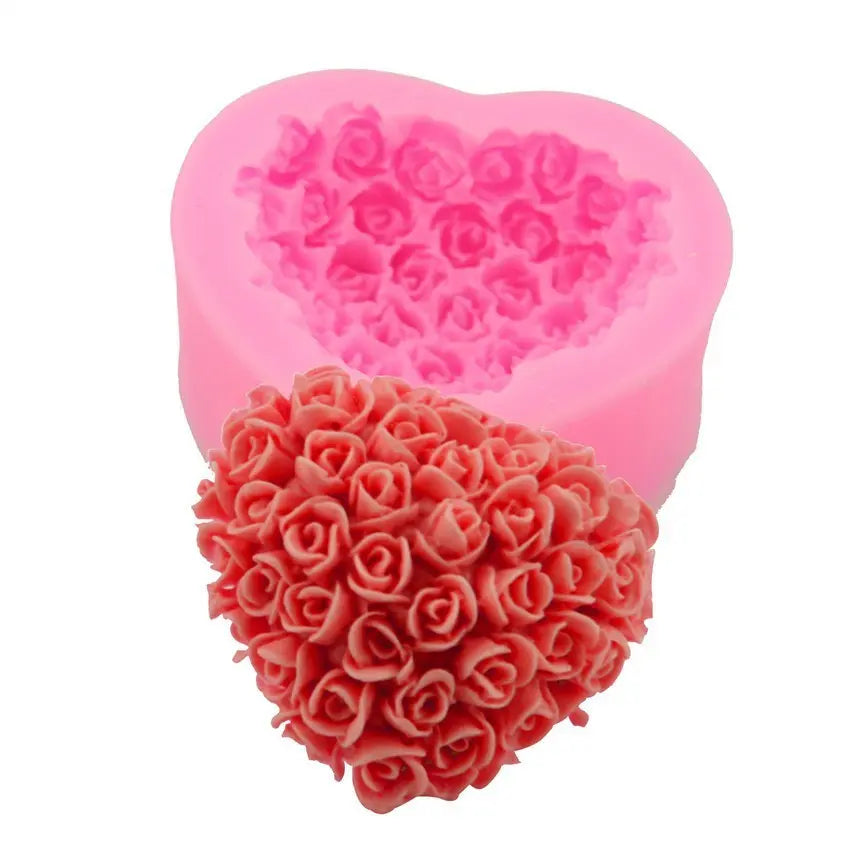 Ramiart Valentines Day Gift Valentine's Day Love Rose Silicone Mould Home Supplies - RAMI ART