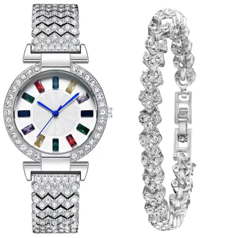 Ramiart Full Diamond Quartz Bracelet Watch Fashion All-match Fashion Wrist Watch - RAMI ART