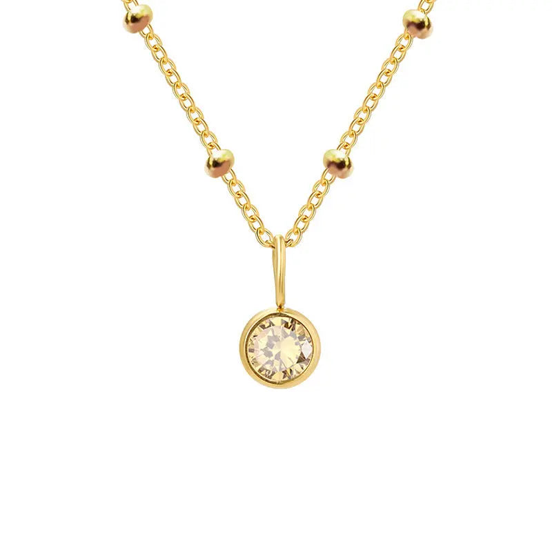 GDiamond Necklace Ramiart Popular Necklace Diamond Birthstone Necklace - RAMI ART