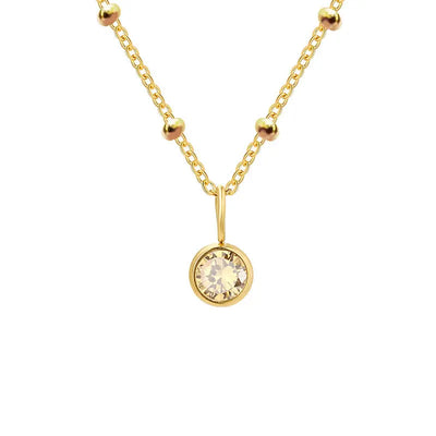 GDiamond Necklace Ramiart Popular Necklace Diamond Birthstone Necklace - RAMI ART