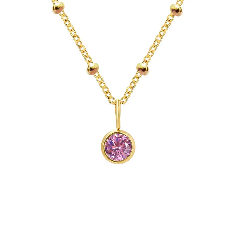 GDiamond Necklace Ramiart Popular Necklace Diamond Birthstone Necklace - RAMI ART