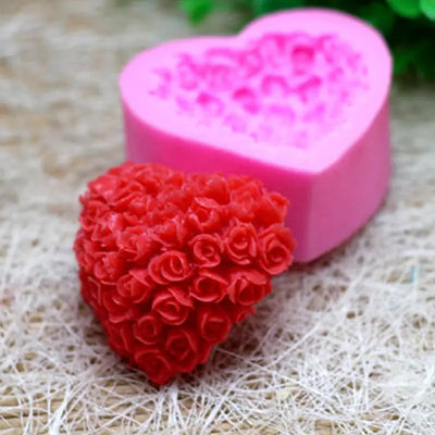 Ramiart Valentines Day Gift Valentine's Day Love Rose Silicone Mould Home Supplies - RAMI ART